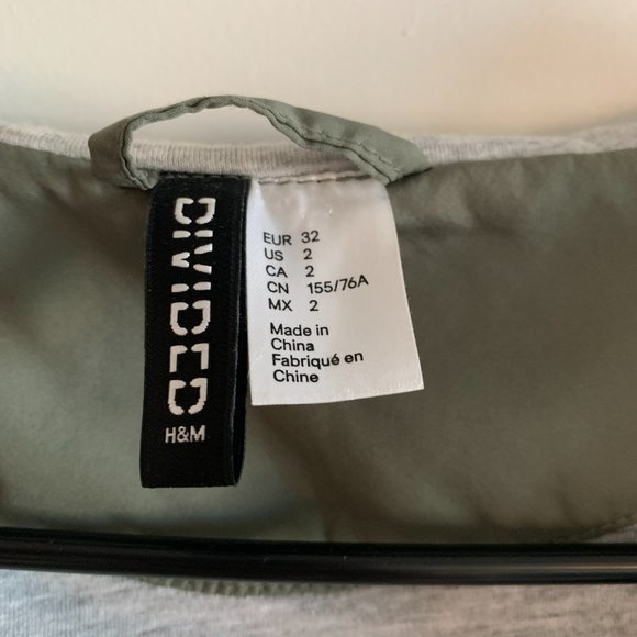 H&M Khaki Green Bomber Jacket - Picture 4 of 4